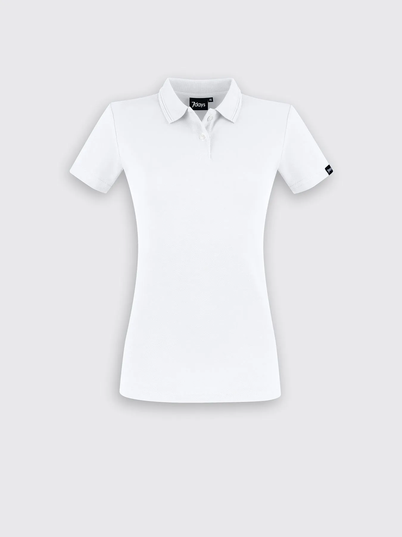 Polo femme en maille piquée 