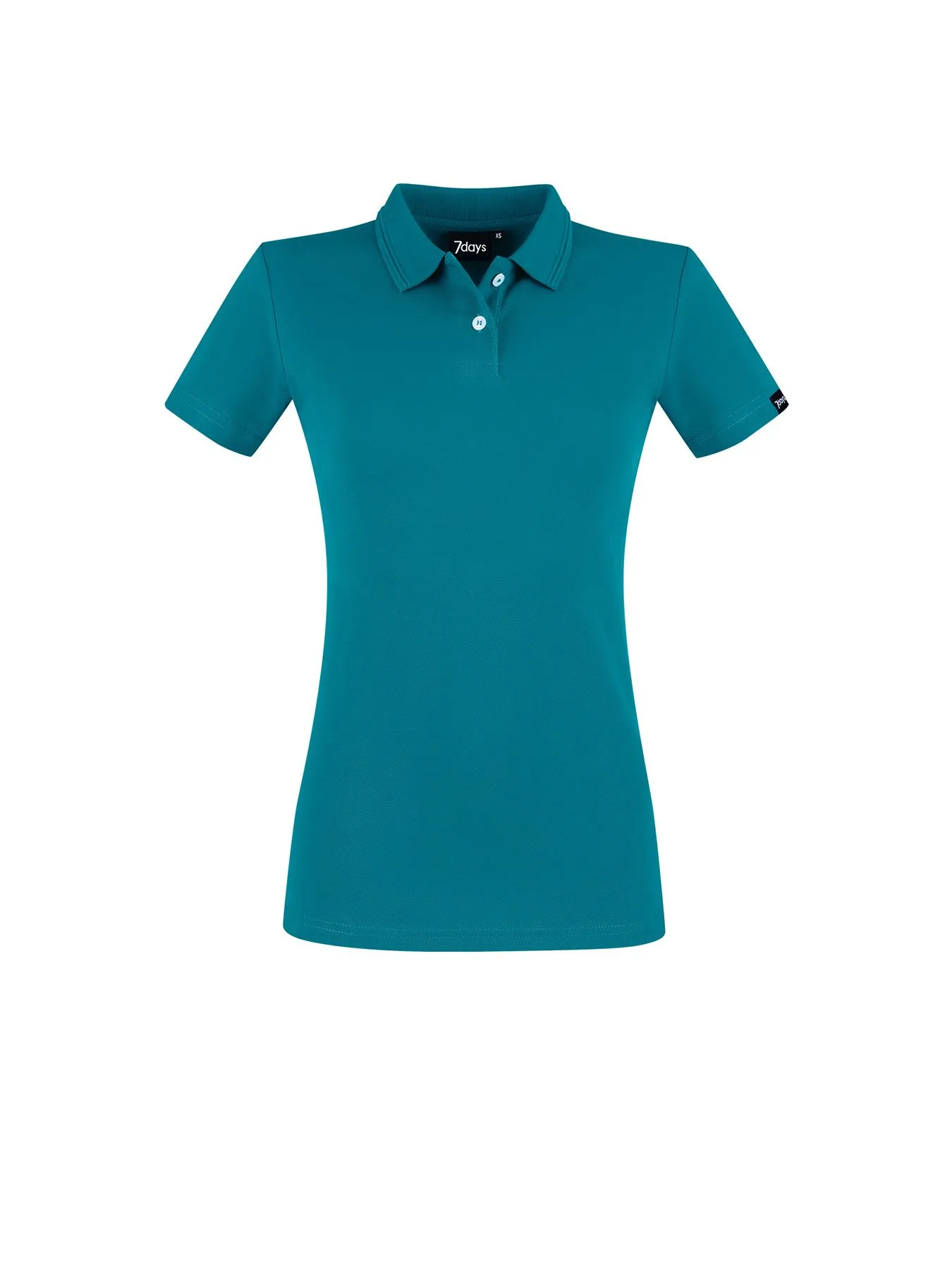 Polo femme en maille piquée 